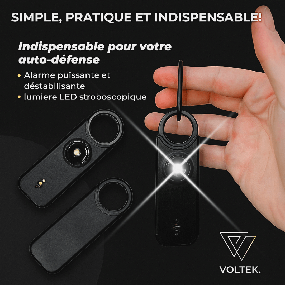 Voltek® LockRing V1 – L’alarme qui hurle pour vous défendre