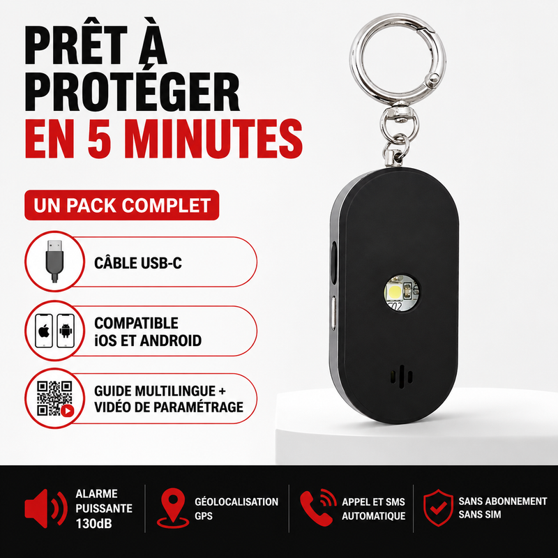VOLTEK® SENTINEL — Alarme SOS · GPS · Appel & SMS Automatique