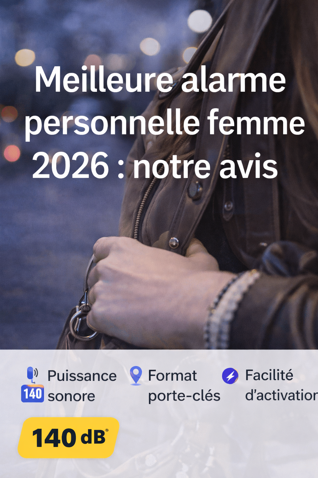 Meilleure alarme personnelle femme : notre avis