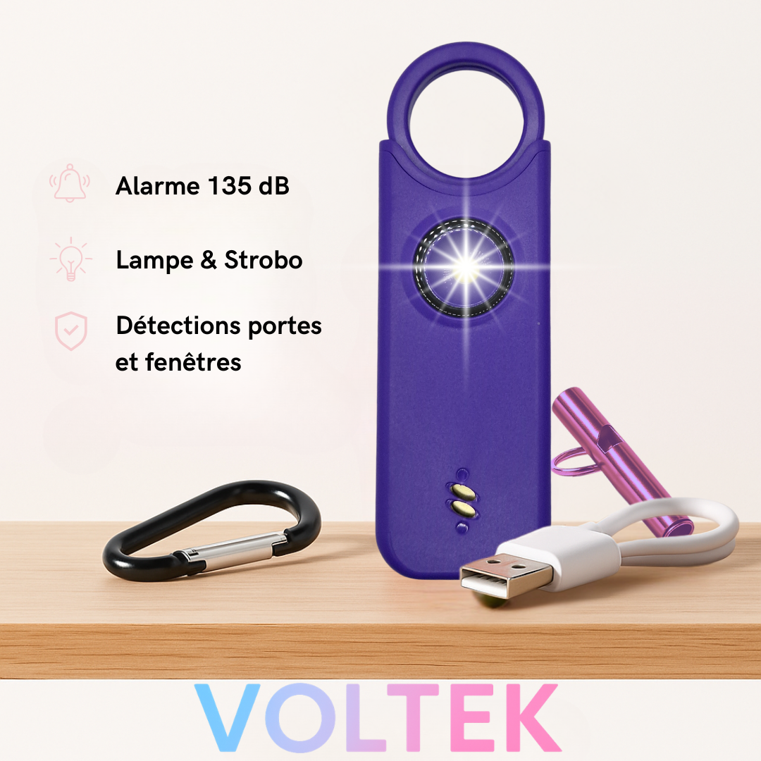 Voltek® - Alarme défense personnelle