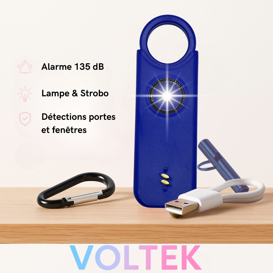 Voltek® - Alarme défense personnelle