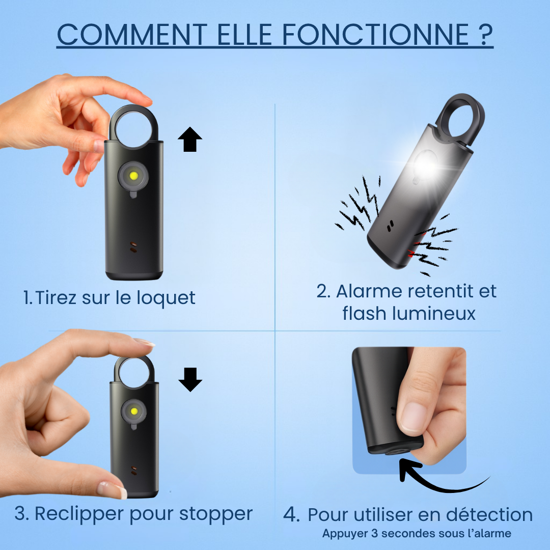 Voltek® - L'alarme V2 Acier Premium