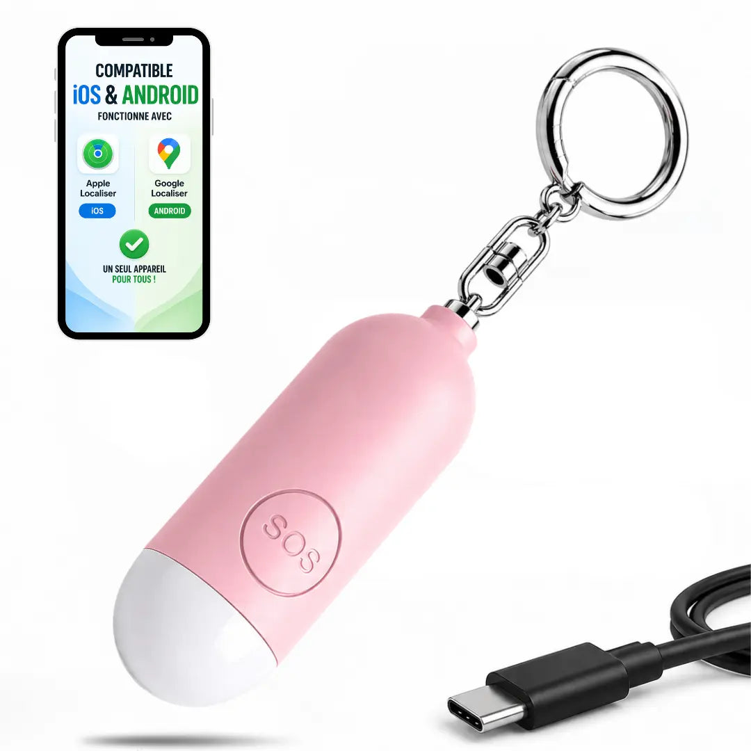 VOLTEK® SAFE — Alarme 130 dB — Localisation iPhone & Android