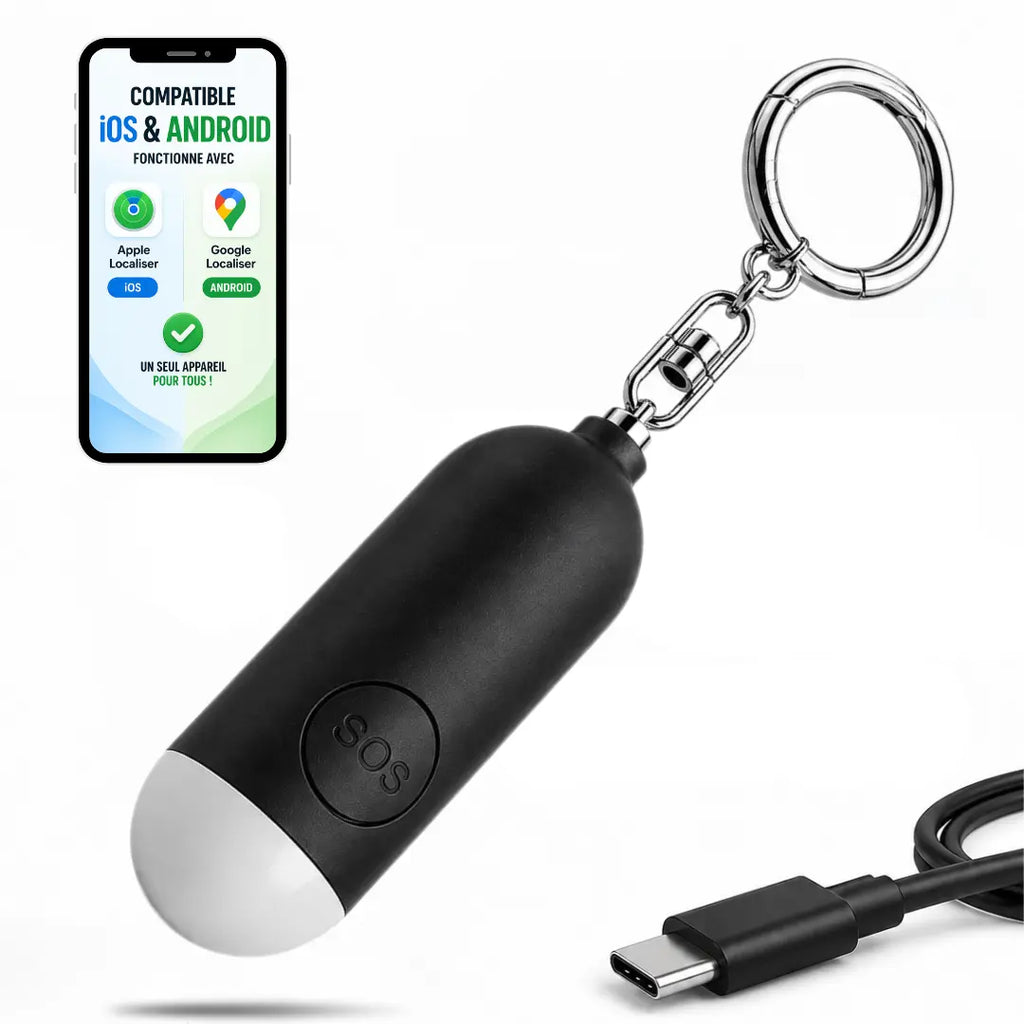 VOLTEK® SAFE — Alarme 130 dB — Localisation iPhone & Android