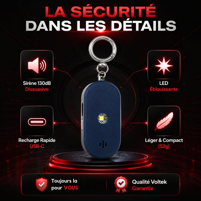 VOLTEK® SENTINEL — Alarme SOS · GPS · Appel & SMS Automatique