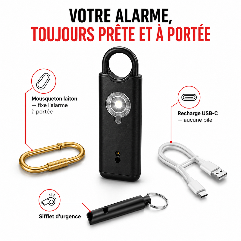 VOLTEK GUARD KIT — Spray de marquage + alarme personnelle
