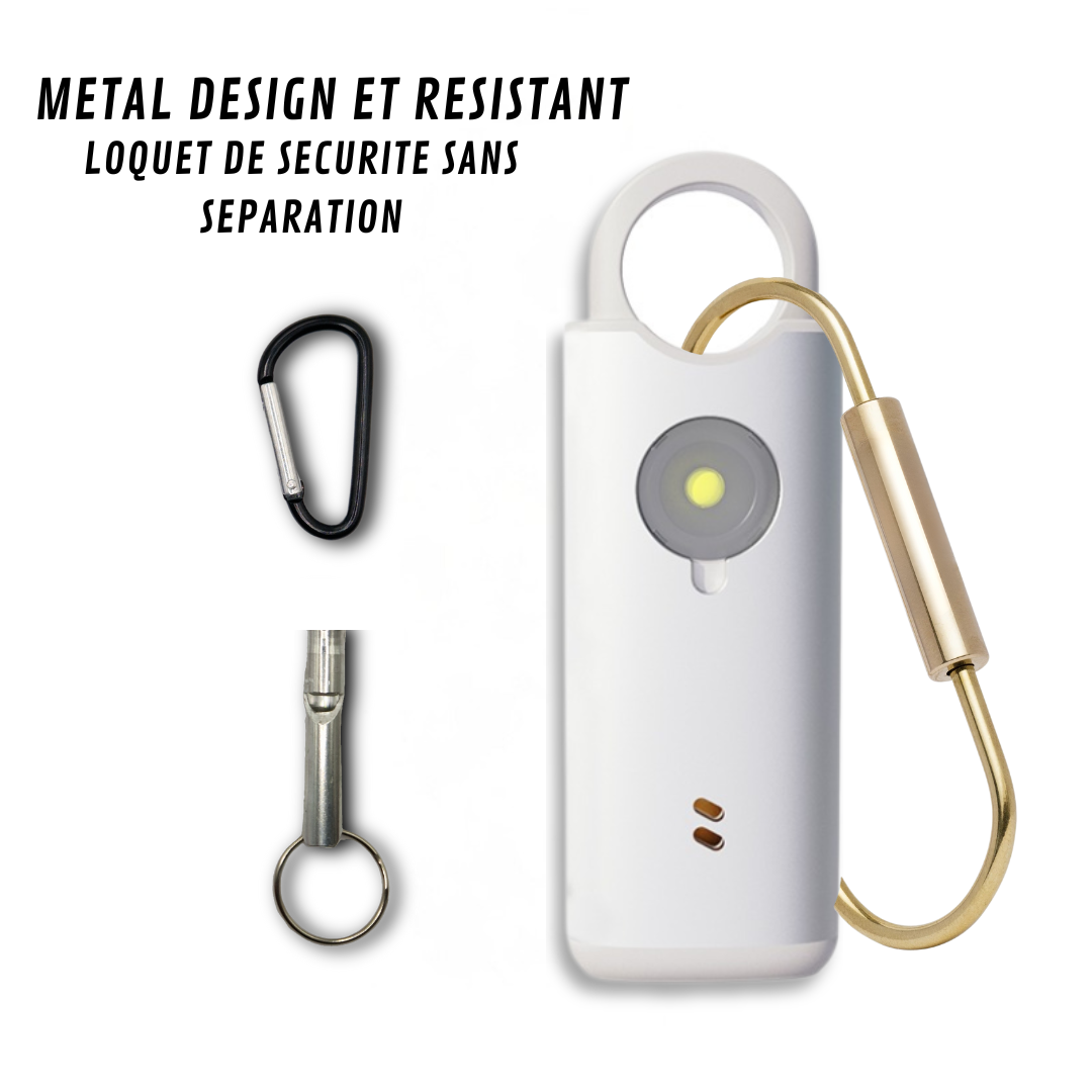Voltek® LockRing V2 - L'alarme qui hurle pour vous défendre *Édition métal