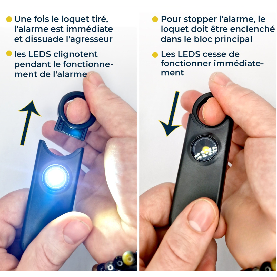 Voltek® LockRing V1 – L’alarme qui hurle pour vous défendre