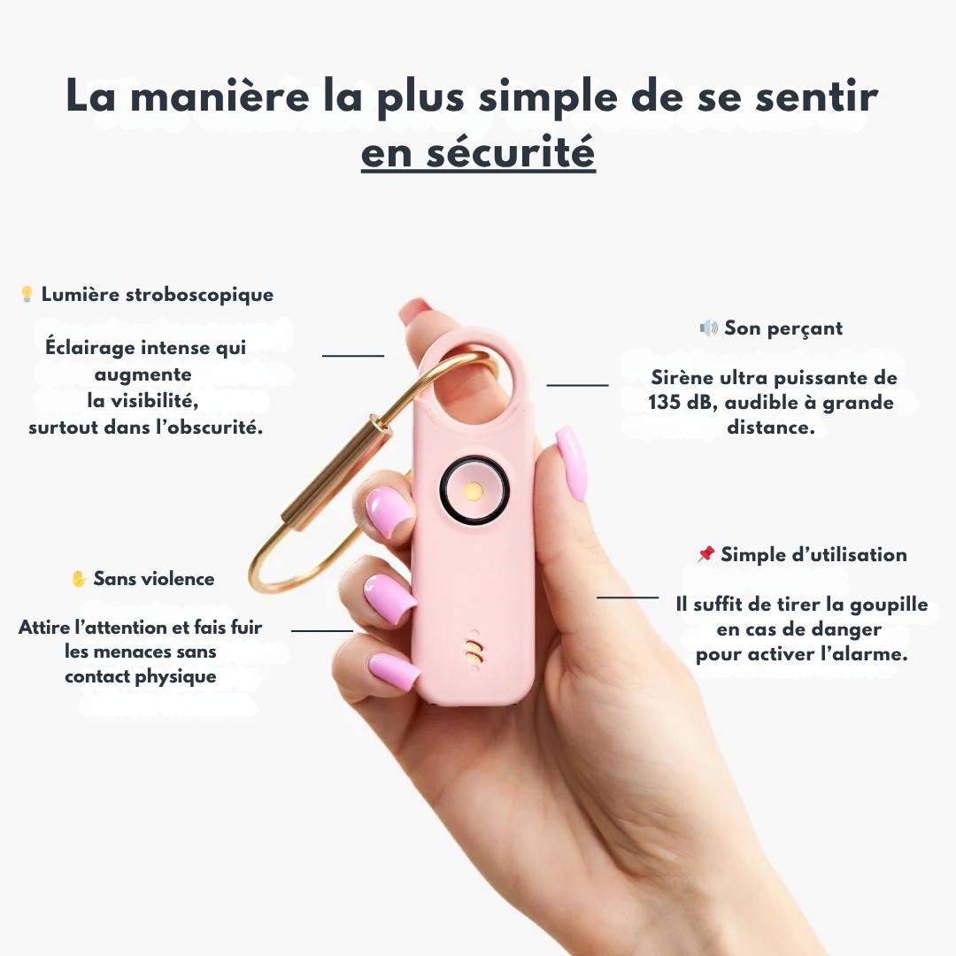 Voltek® LockRing V1 – L’alarme qui hurle pour vous défendre