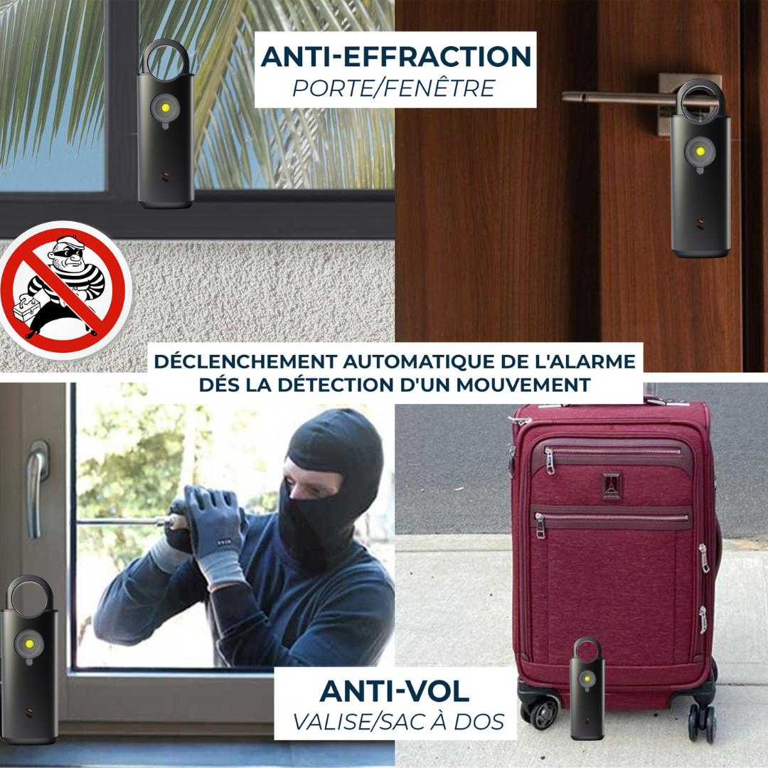 Voltek® LockRing V2 - L'alarme qui hurle pour vous défendre *Édition métal