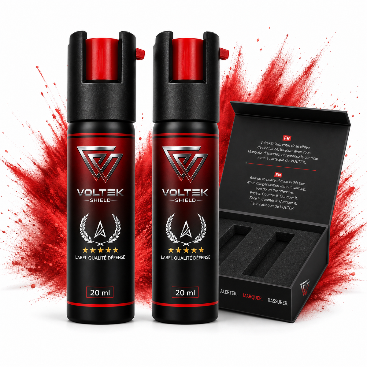 VOLTEK DUO KIT — Lot de 2 sprays de marquage