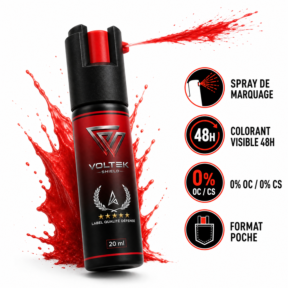 VOLTEK SHIELD — Spray de défense par marquage