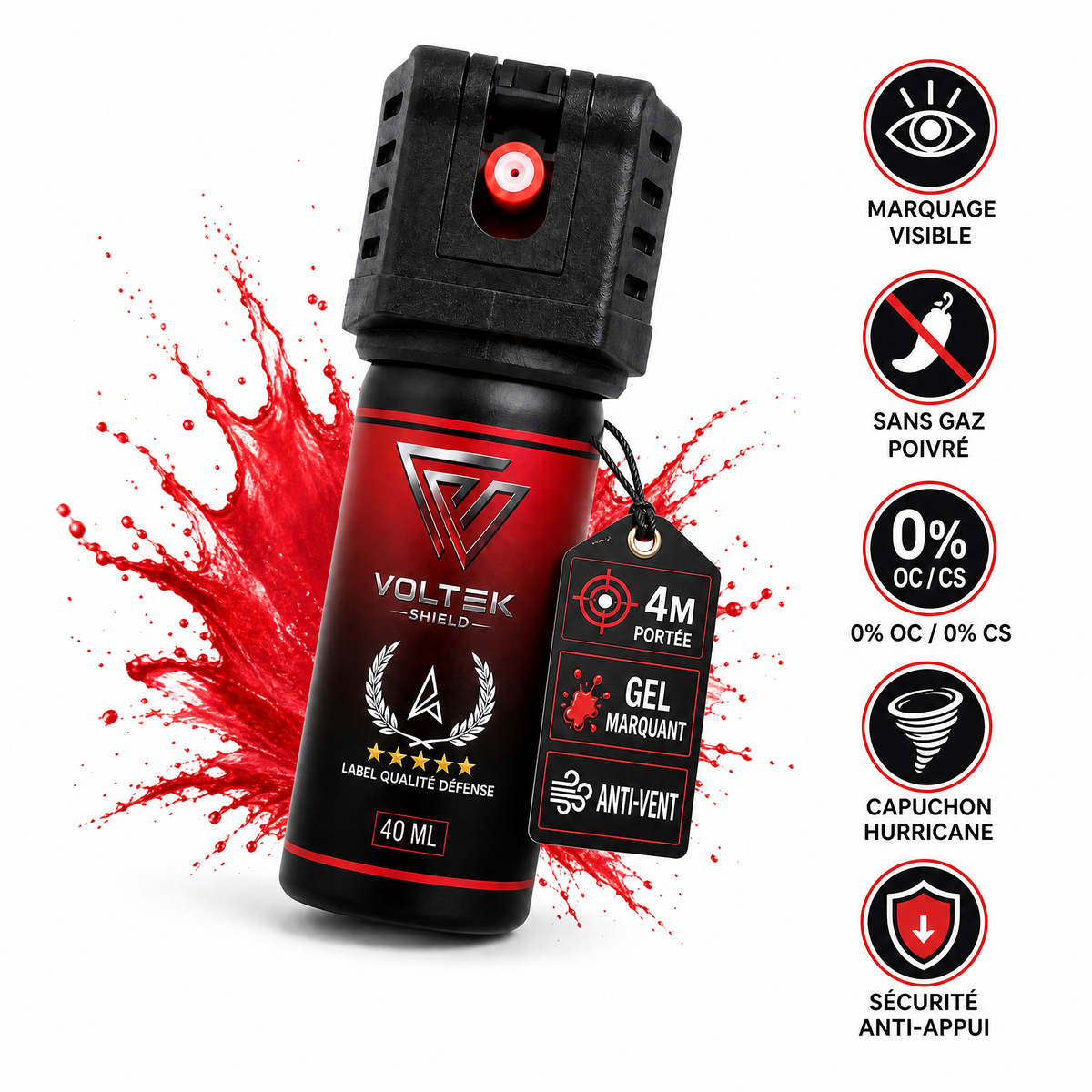 VOLTEK SHIELD — Spray de défense par marquage