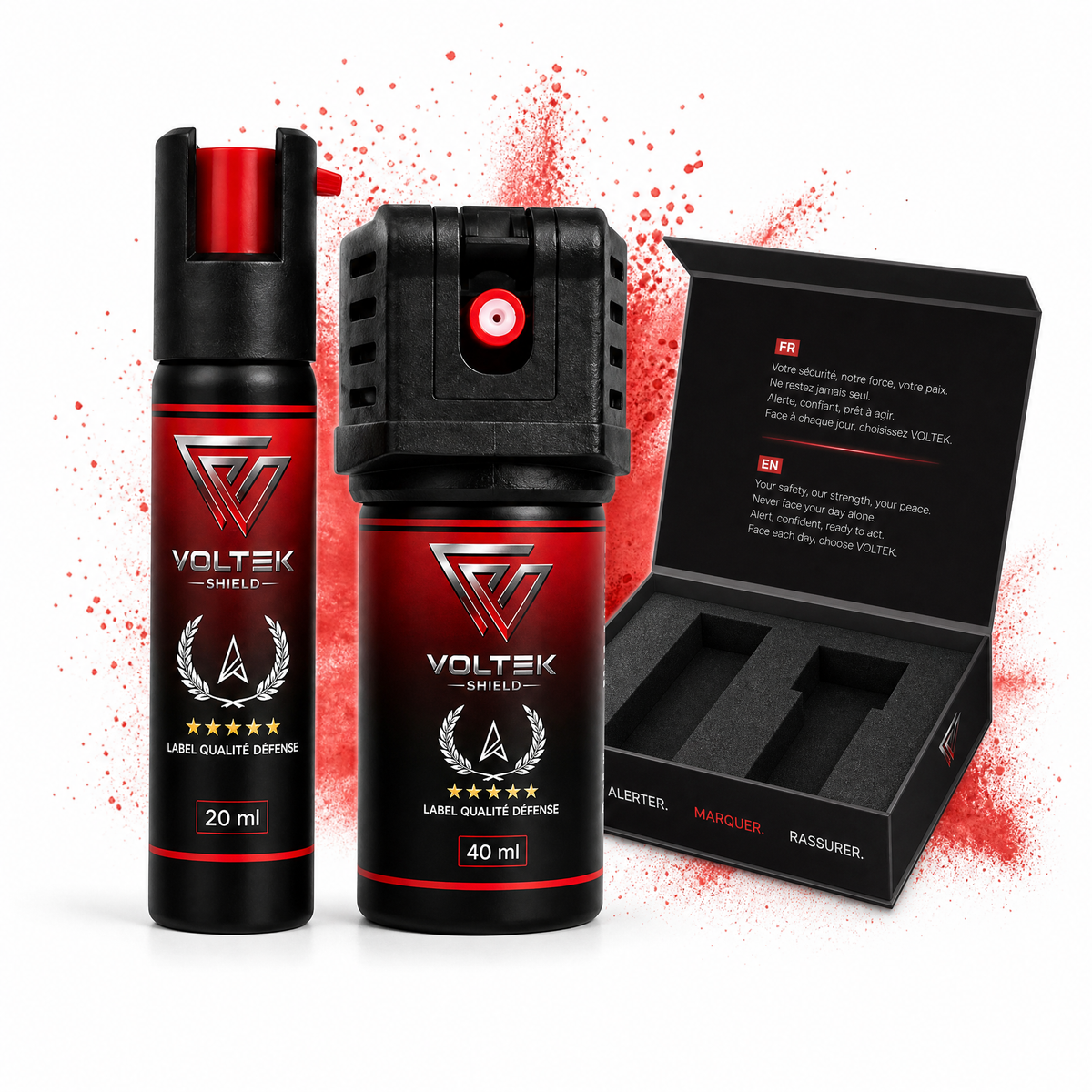 VOLTEK DUO KIT — Lot de 2 sprays de marquage